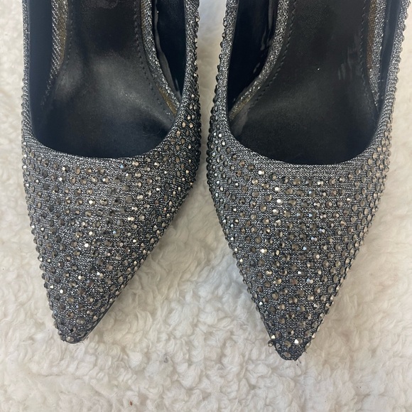 Steve Madden Daisy Gunmetal Rhinestone Heels - Picture 9 of 9